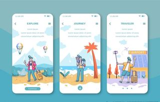 手机旅行网页图片