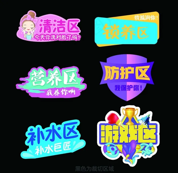 写真KT板 异形分类版图片psd模版下载