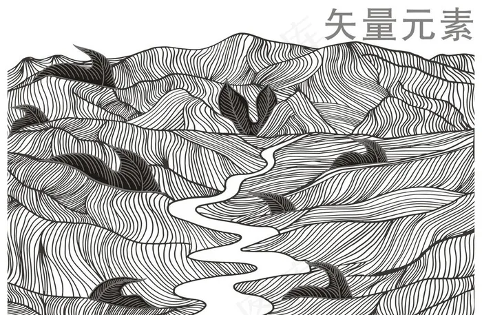 山 矢量山图片cdr矢量模版下载