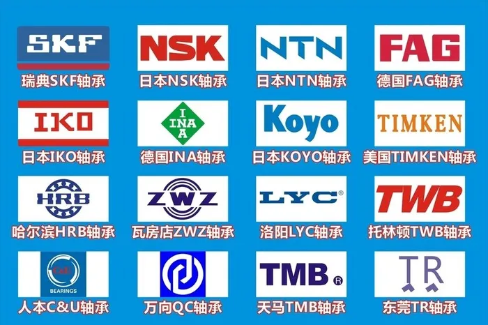各种轴承LOGO图片cdr矢量模版下载