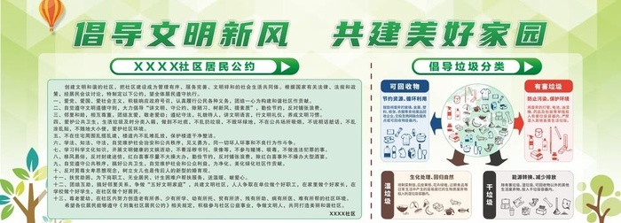 社区宣传展板图片