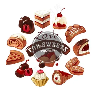 蛋糕面菜鸟图库片