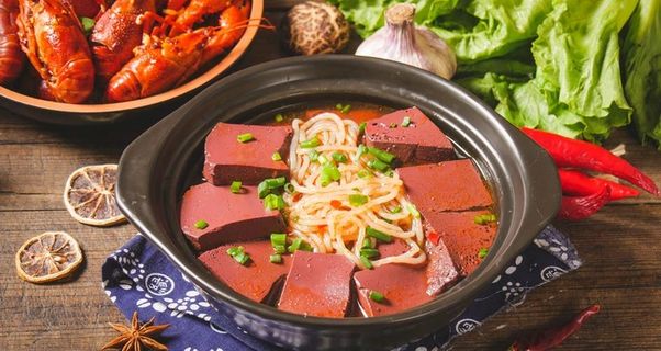 鸭血粉丝汤图片