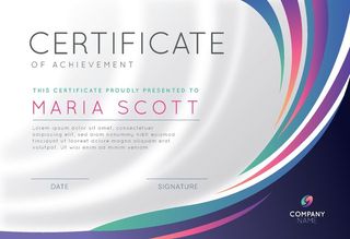 英文荣誉证书图片