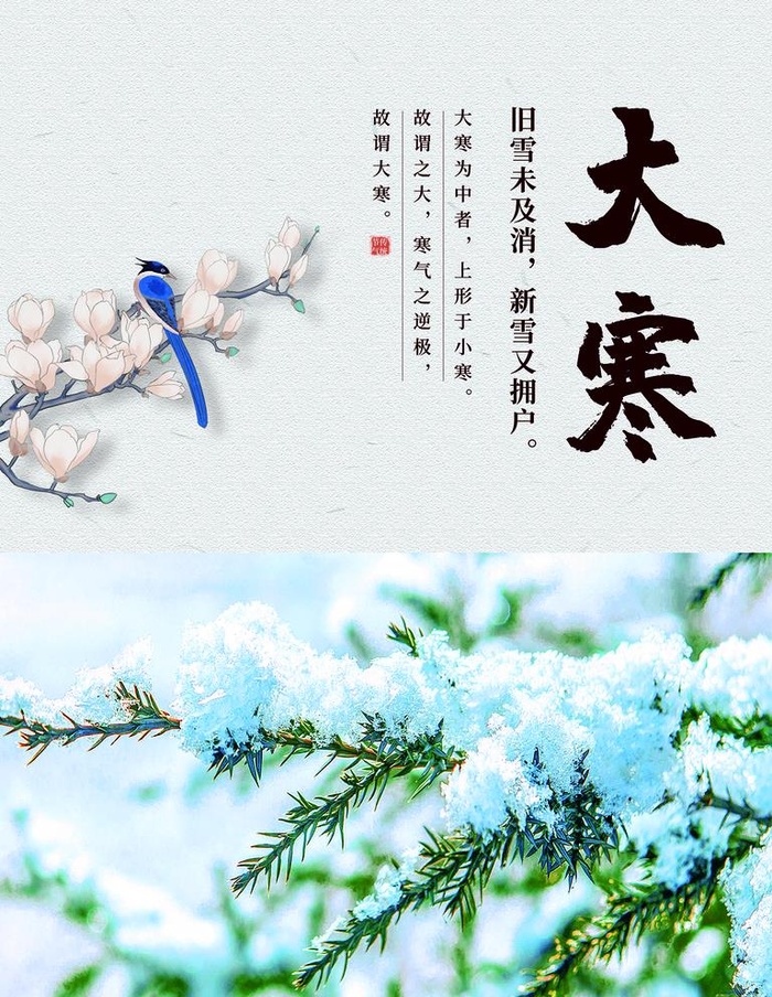 大寒图片(1701x2268)psd模版下载