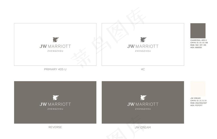 最新 JW万豪酒店 LOGO图片ai矢量模版下载