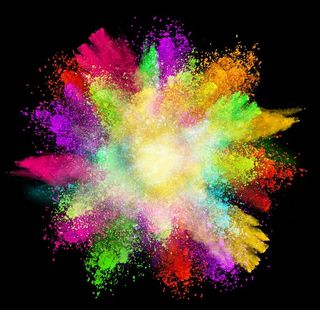 彩色粉尘烟雾         图片