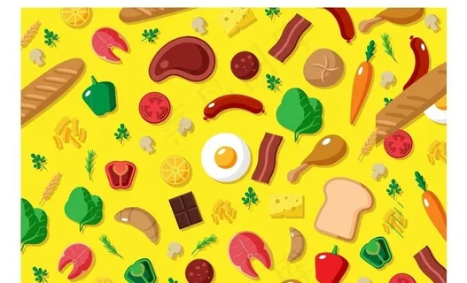 果蔬手绘背景图片