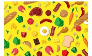 果蔬手绘背景图片