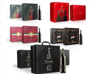 红酒包装盒  文件仅为展开图图片