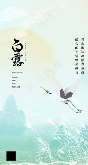 白露海报图片 白露海报图片