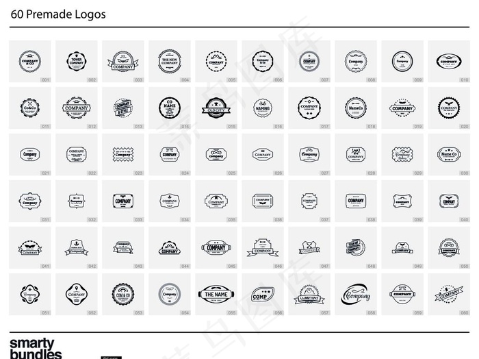 LOGO设计素材图片psd模版下载