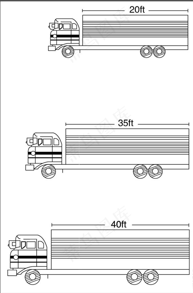 货车矢量图图片