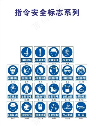 指令安全标志系列图片