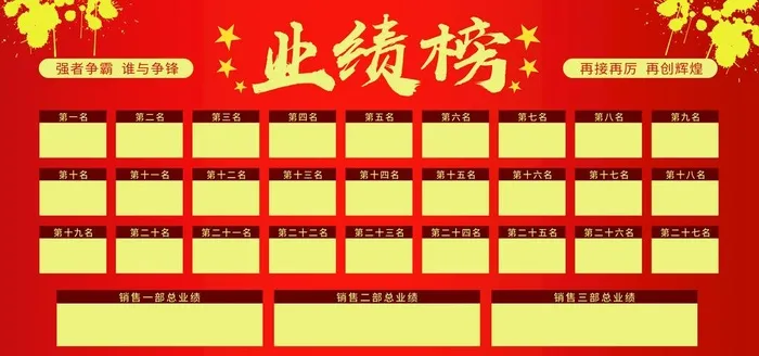 业绩榜图片(6803x3402)psd模版下载