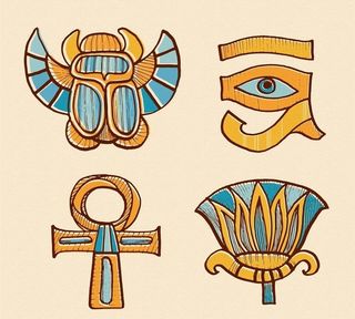 手绘埃及饰物图片