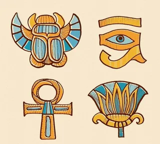手绘埃及饰物图片