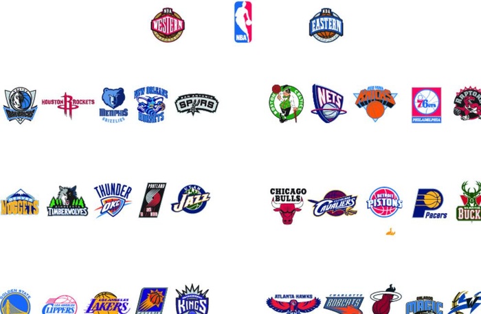 NBA球队logo图片ai矢量模版下载