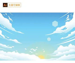 天空白云素材图片