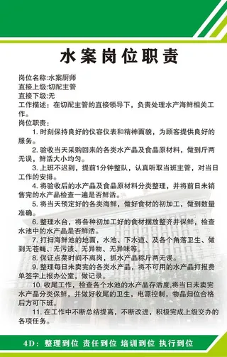水案岗位职责图片