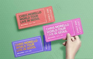 优惠券样机图片