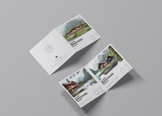 对折页样机图片