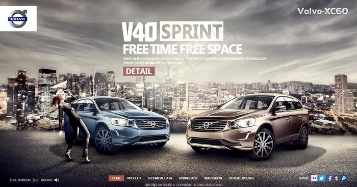 沃尔沃汽车海报图片