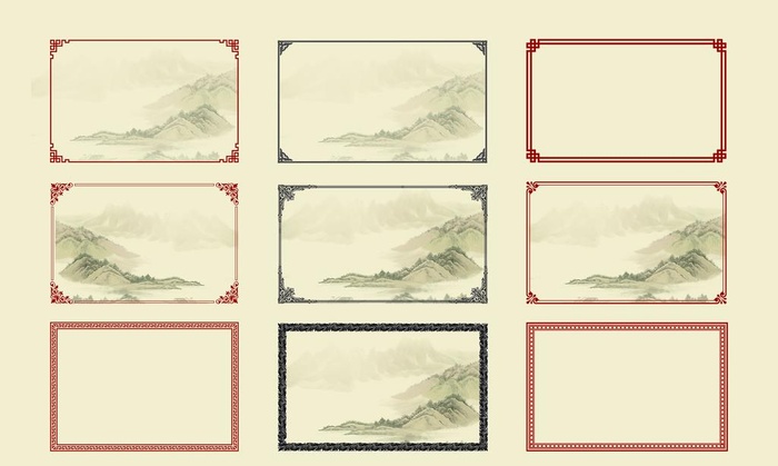 花纹 边框图片cdr矢量模版下载
