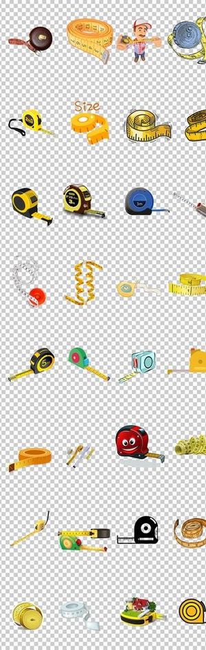 卷尺量尺尺子皮尺卡通手绘卷尺图片