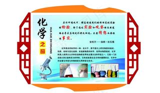 化学异形展板图片