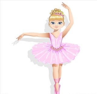卡通芭蕾舞者图片