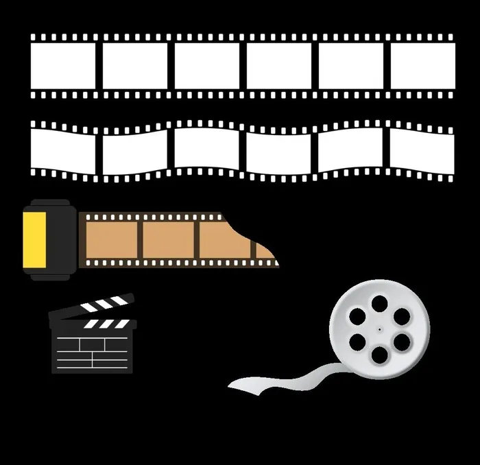 胶片胶卷图片ai矢量模版下载