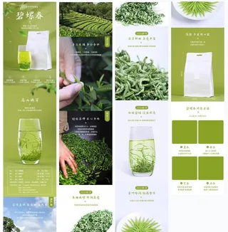 碧螺春茶叶详情模板图片