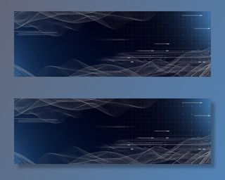 蓝色科幻海报背景图片