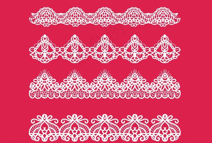 白色蕾丝花边图片
