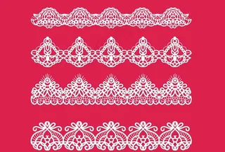 白色蕾丝花边图片