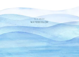 蓝色水墨装饰图案图片