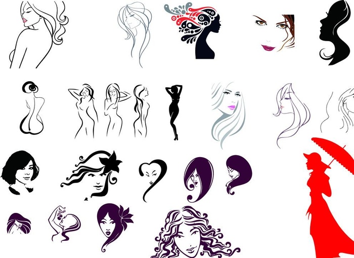 女人简笔画图片