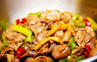 干锅鸡杂图片