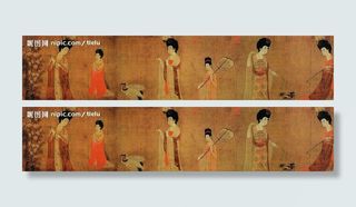 簪花仕女图图片