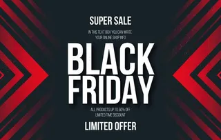 黑色几何促销背景矢量图片