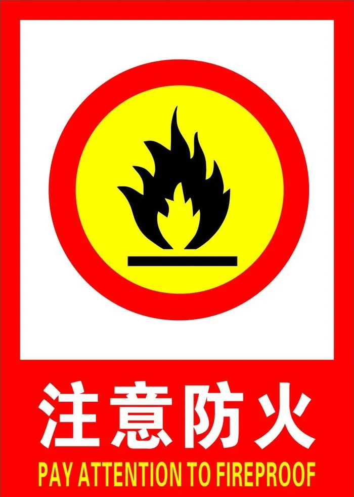 注意防火图片cdr矢量模版下载