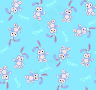 卡通兔子布娃娃图片