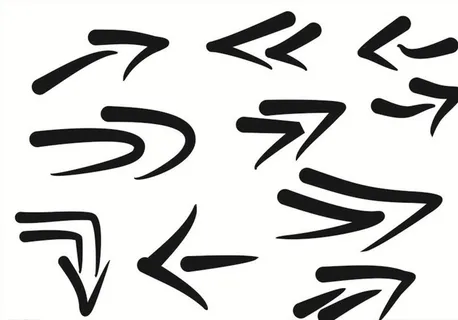 创意水墨箭头图片