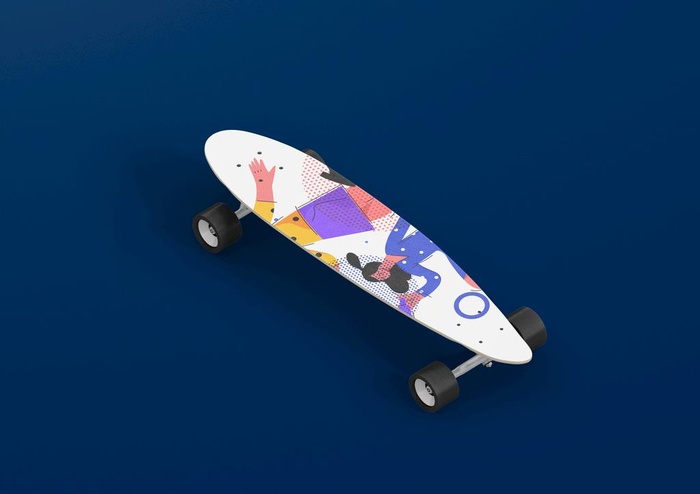 滑板样机图片