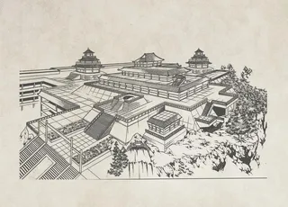 古建筑 线条 图片