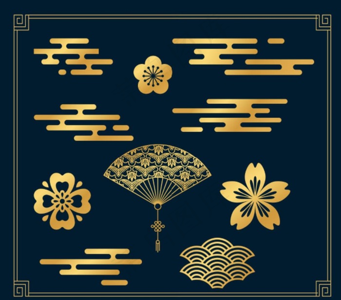 云纹花纹图片