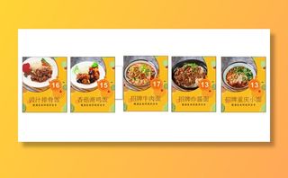 盖饭面食灯片图片