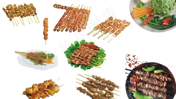 烧烤 烤串图片