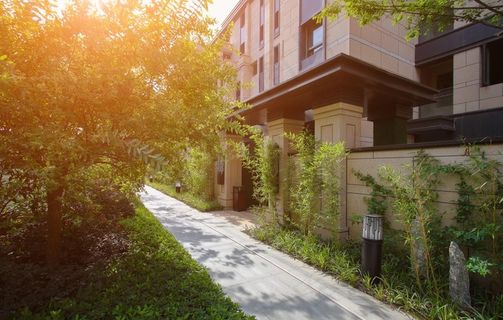 地产 新中式 洋房 实拍图 园图片